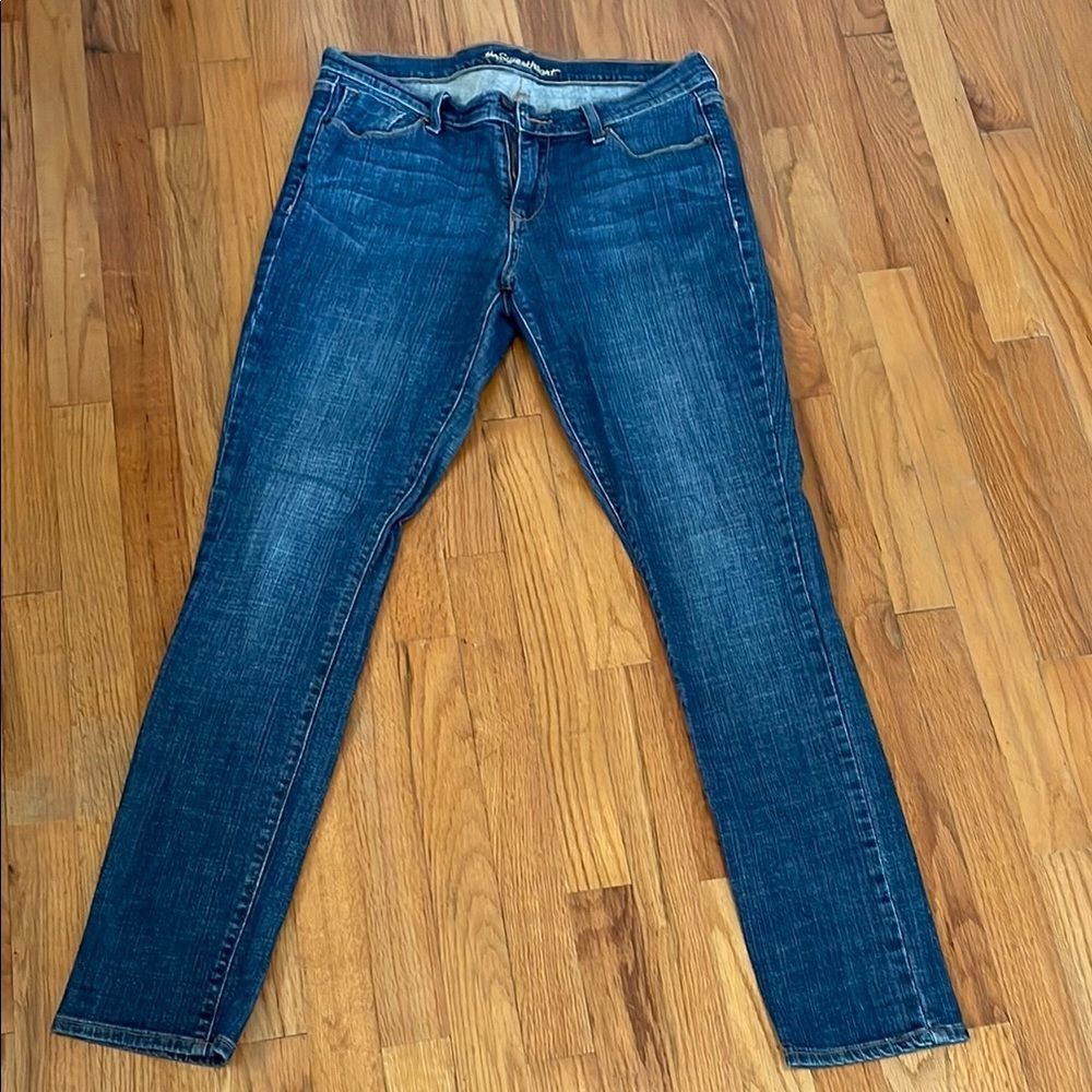 Old Navy Sweetheart Skinny Jeans Women’s 10 Long Blue Mid Rise Stretch Denim